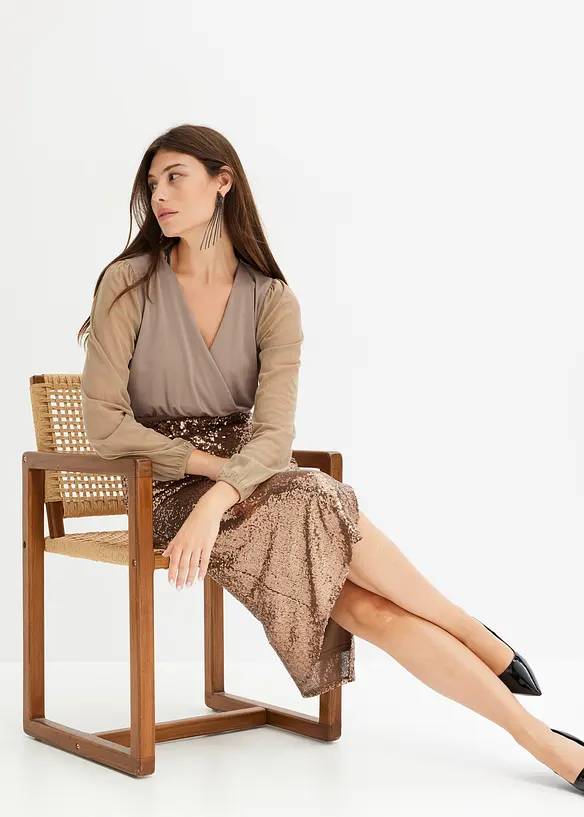 Rok met pailletten, bonprix