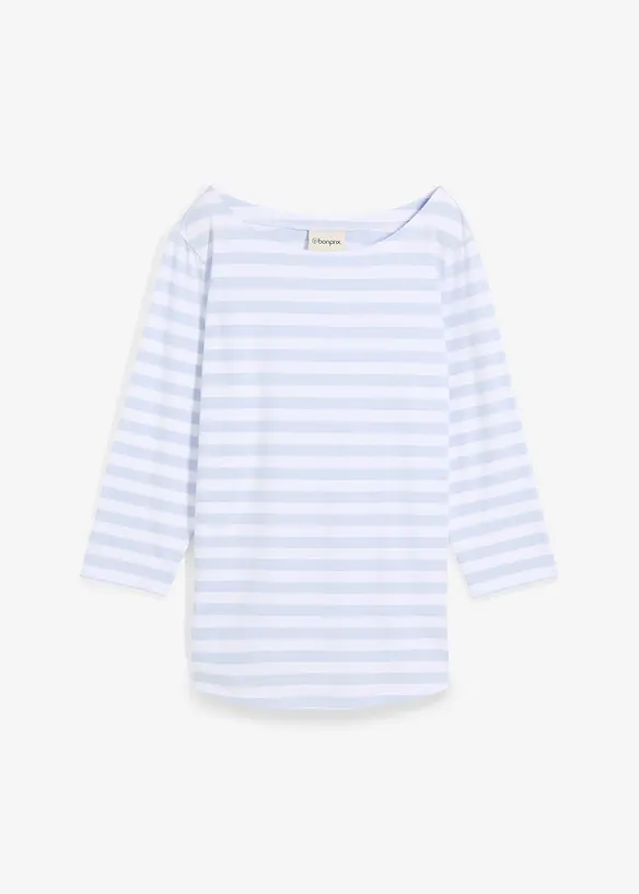 Shirt met 3/4 mouwen en boothals, bonprix