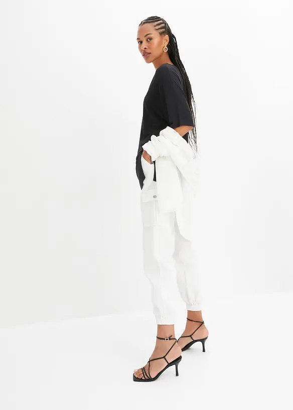 Longshirt in een fijne viscosemix, bonprix