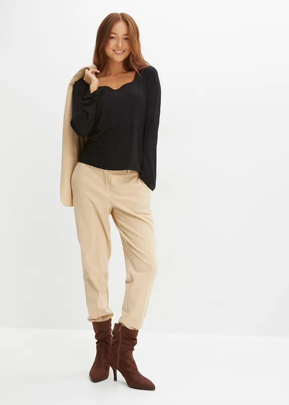 Longsleeve van een viscose mix, bonprix