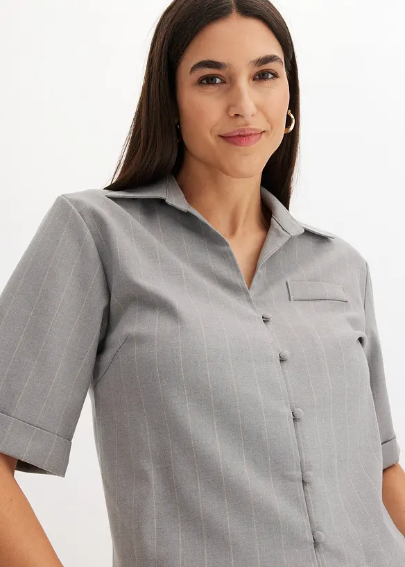 Krijtsteep blouse, bonprix