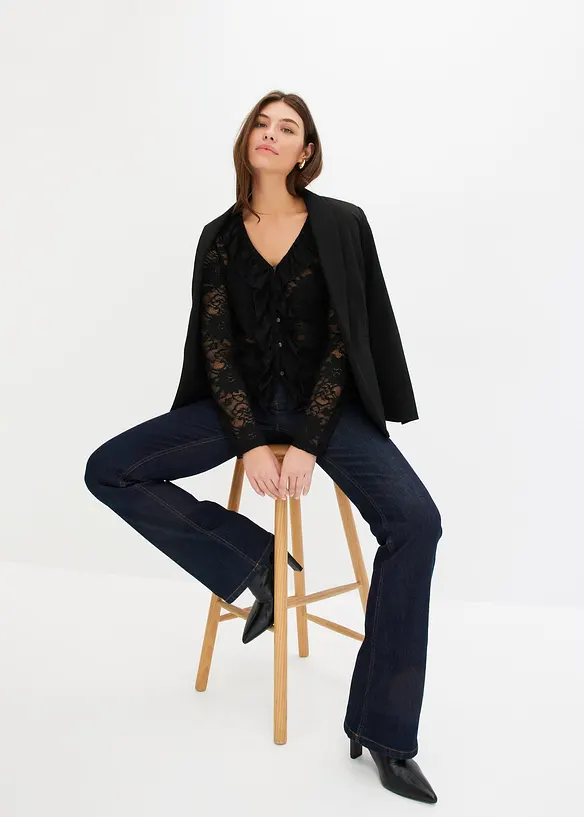 Kanten blouse, bonprix