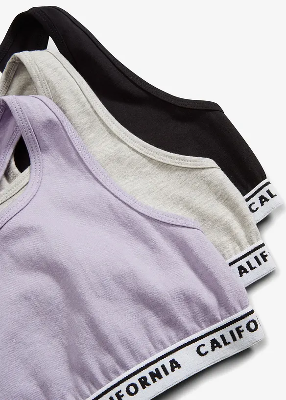 Bralette met zacht katoen (set van 5), bonprix