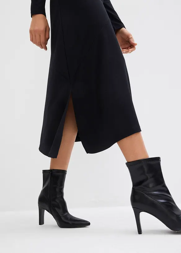 Asymmetrische midi-jurk van viscosemix, bonprix