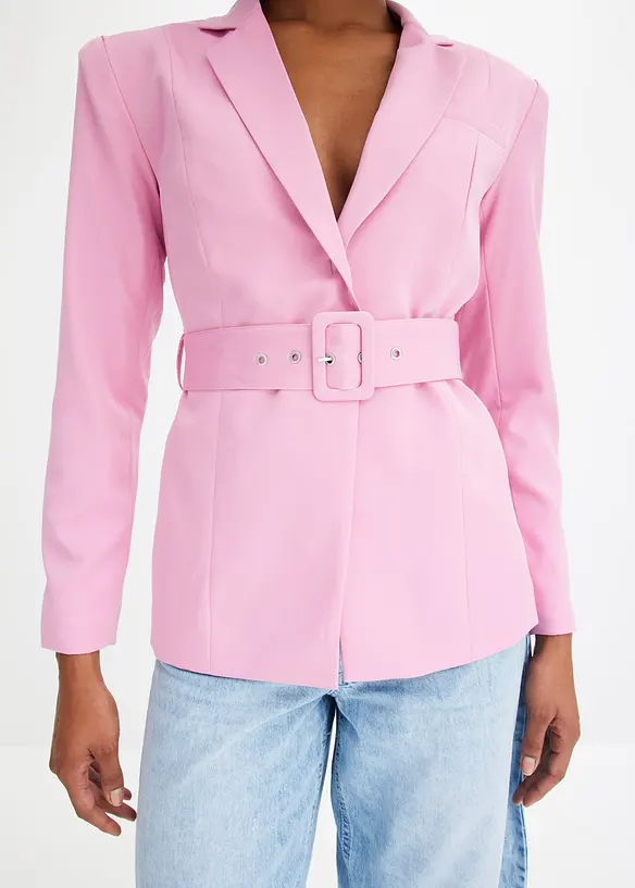 Blazer met riem, bonprix