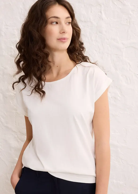 Shirt met zijde, bonprix