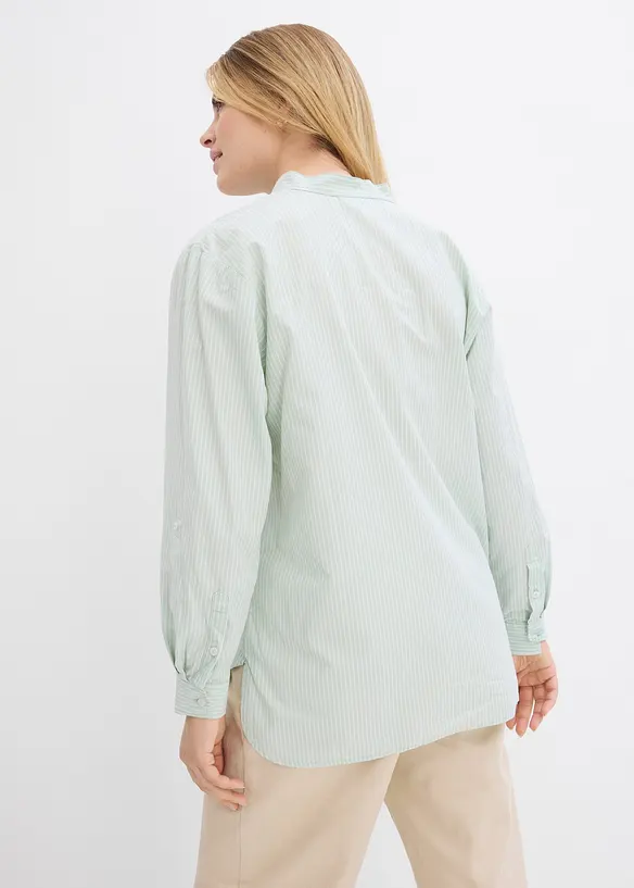 Lange blouse met oprolbare mouwen, bonprix