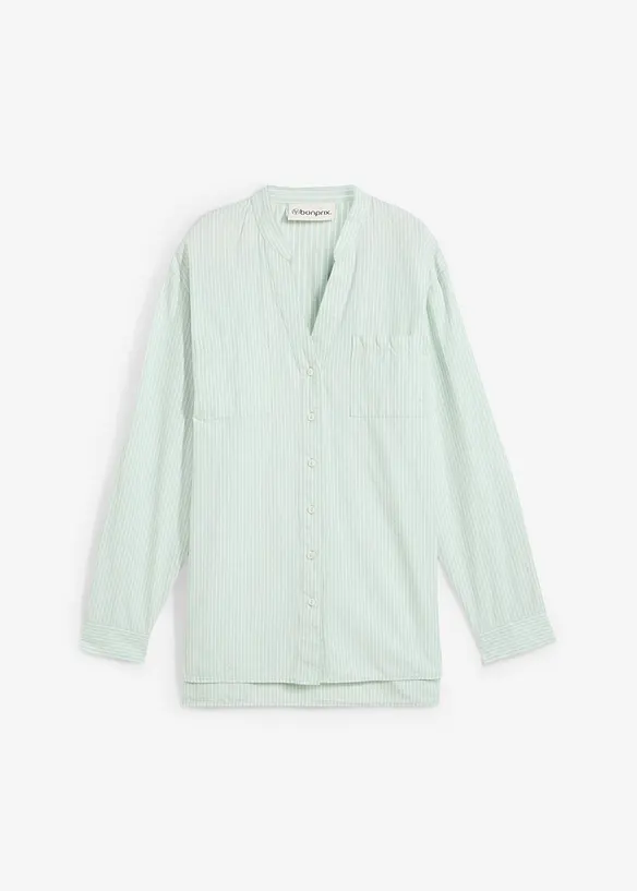 Lange blouse met oprolbare mouwen, bonprix