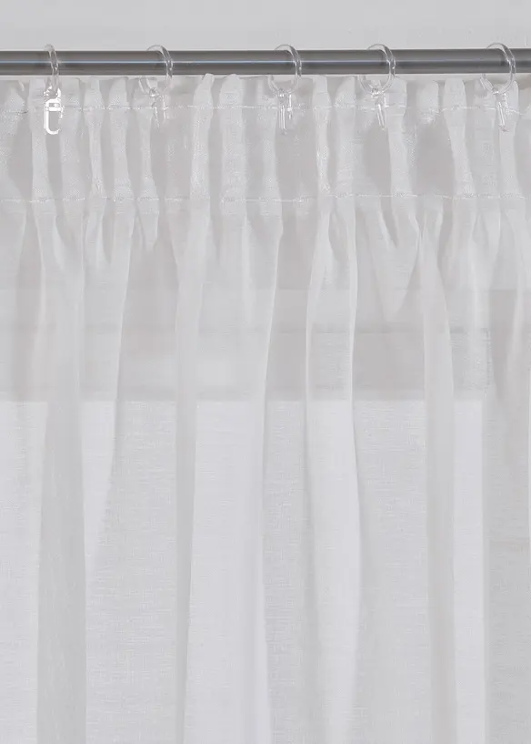 Transparant gordijn met bloemenprint (1 stuk), bonprix