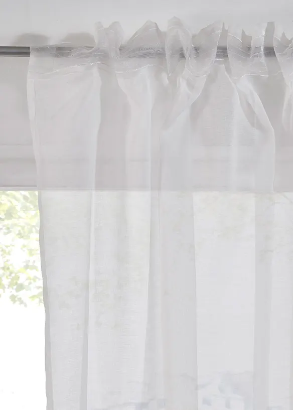 Transparant gordijn met bloemenprint (1 stuk), bonprix