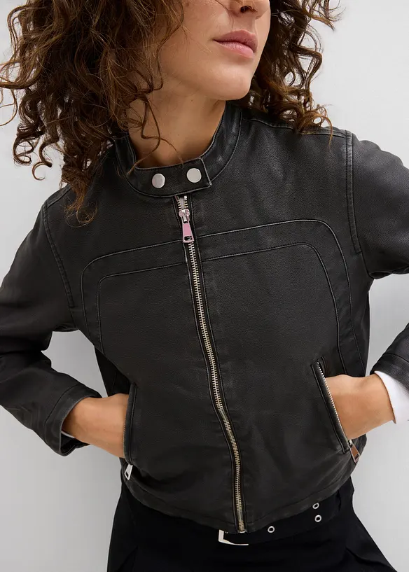 Bikerjack in used look, bonprix