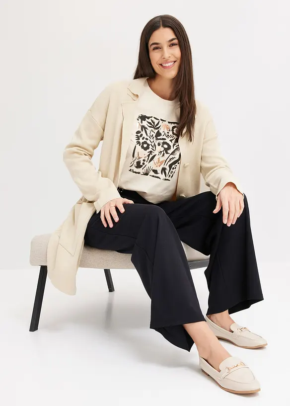 Longsleeve met biologisch katoen, bonprix