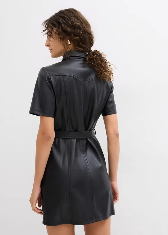 Imitatieleren jurk, bonprix