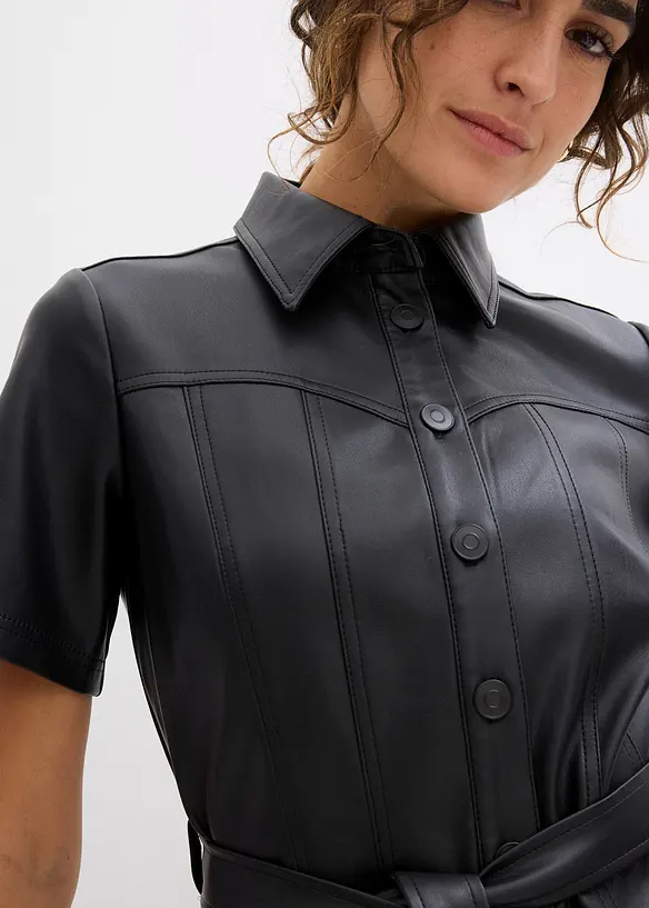 Imitatieleren jurk, bonprix
