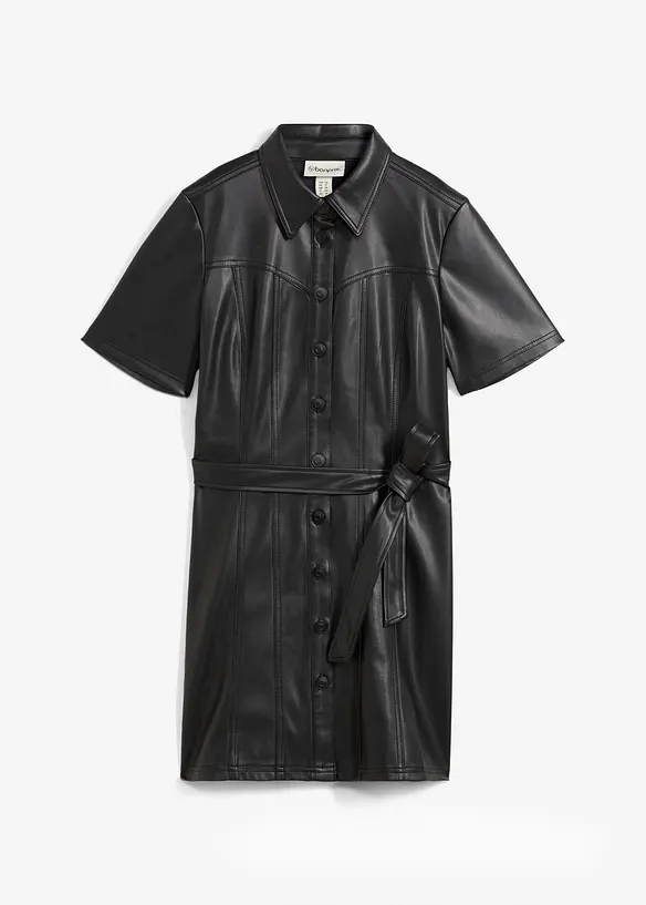 Imitatieleren jurk, bonprix