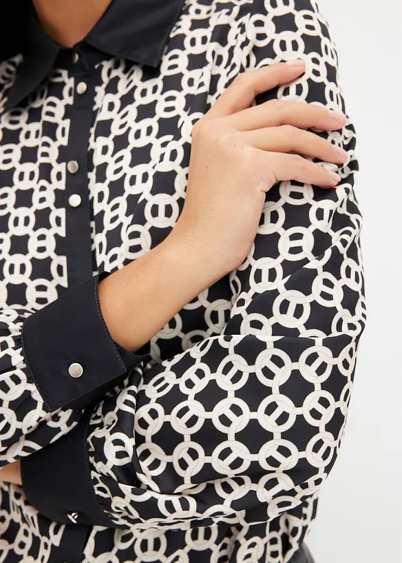 Satijnen blouse, bonprix