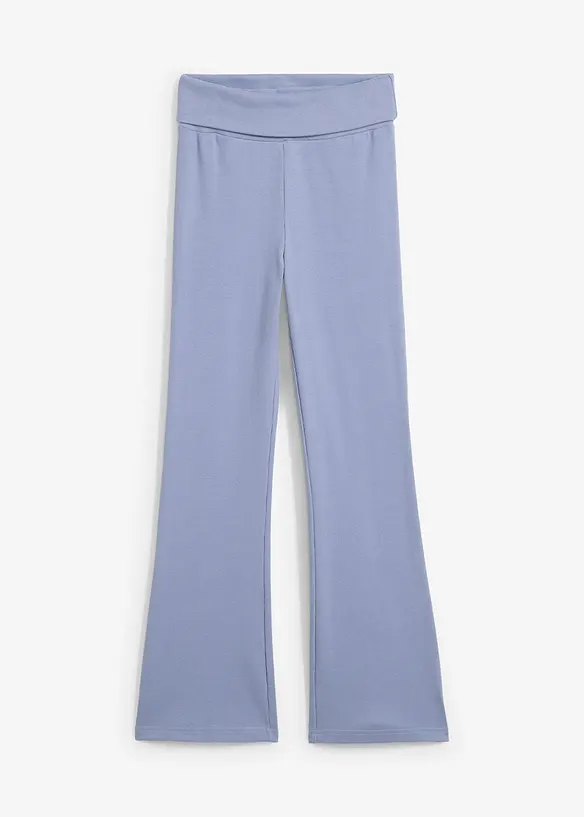 Geribde jersey broek met biologisch katoen, bonprix
