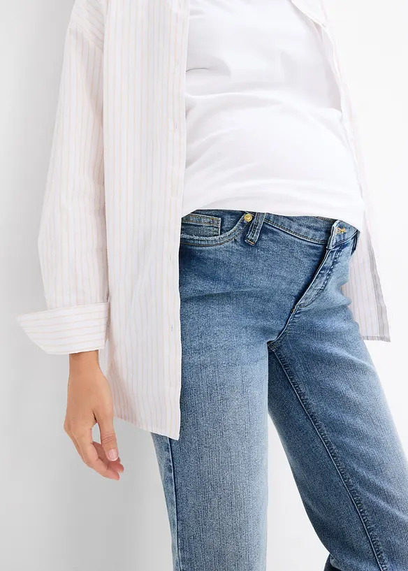 2-in-1 zwangerschapsjeans van katoen, straight, bonprix