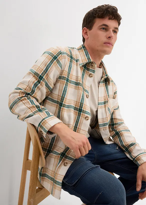 Geruit overshirt, bonprix
