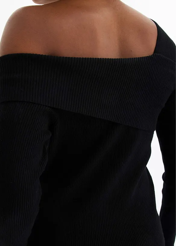 Korte off shoulder trui, bonprix