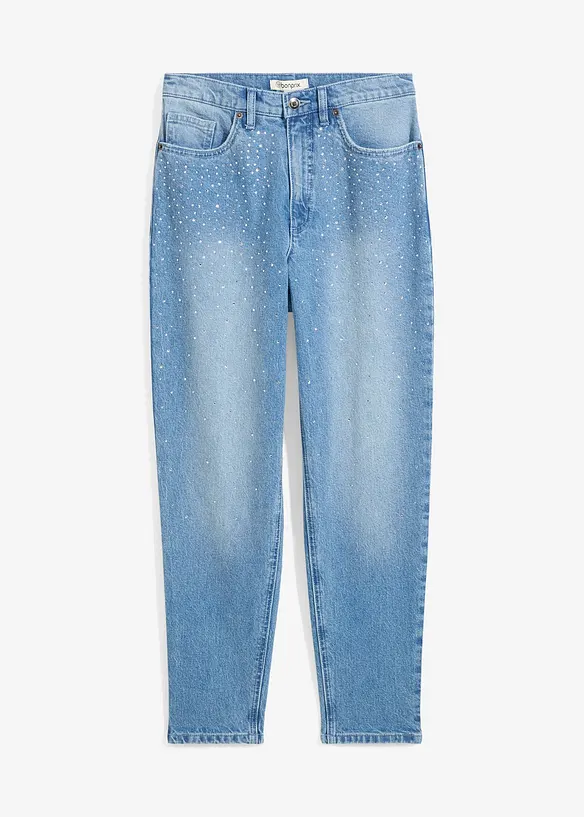 High waist Mom jeans, cropped, bonprix