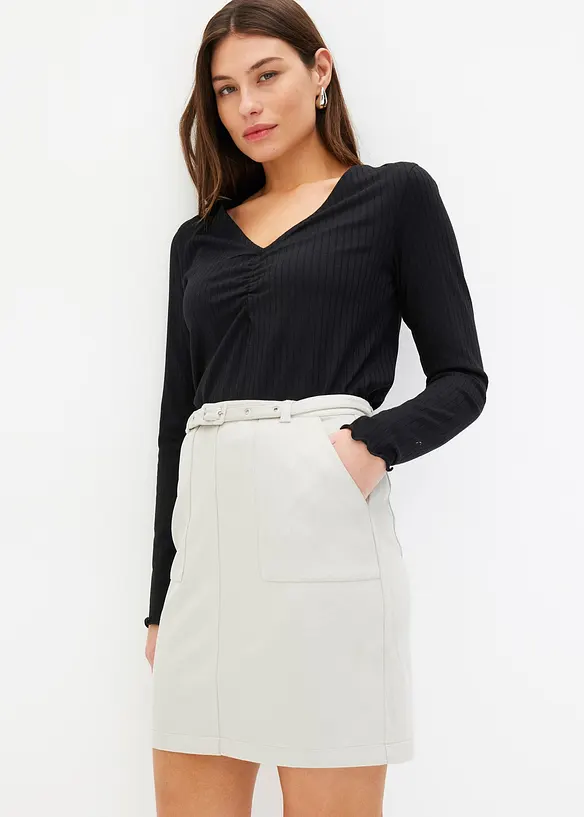 Imitatieleren rok, bonprix