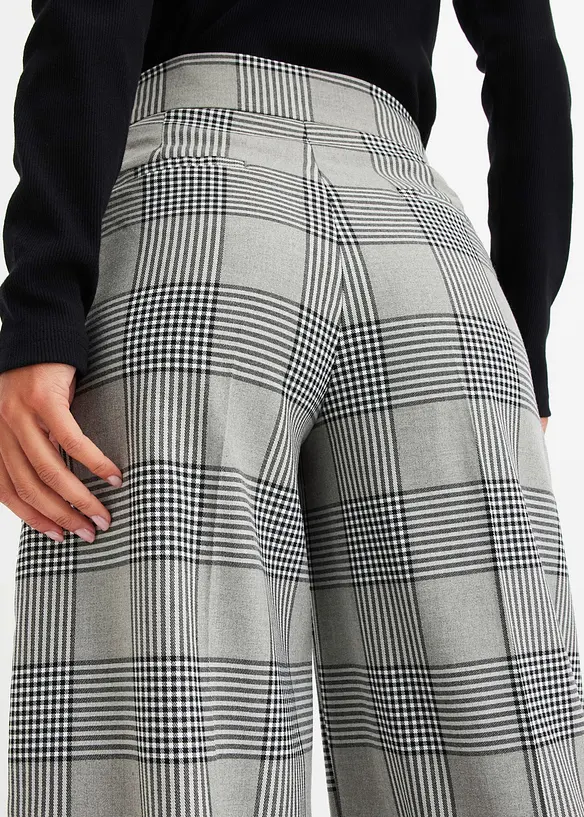 Geruite Marlene Dietrich broek, bonprix