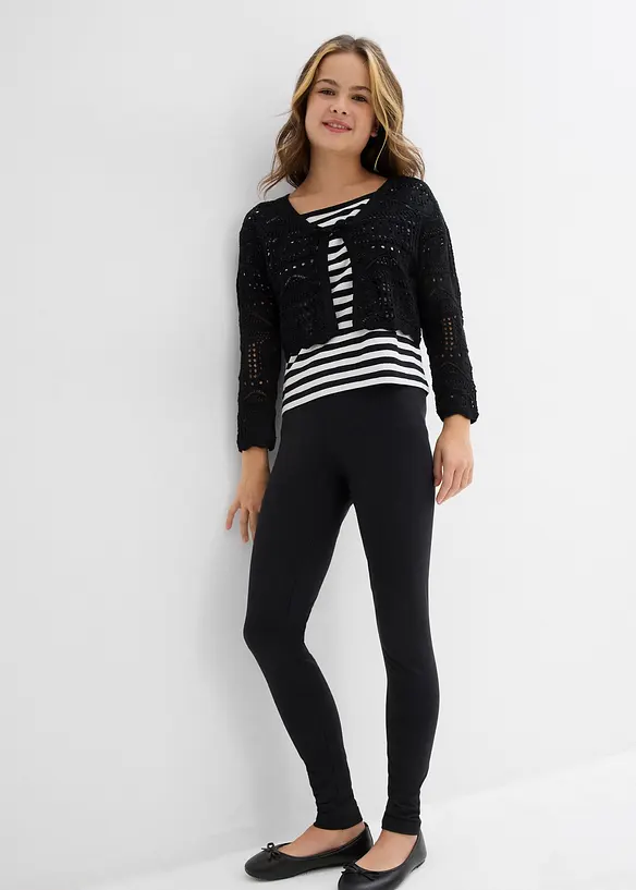 Legging met biologisch katoen (set van 2), bonprix