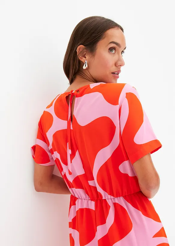 Gedessineerde midi jurk, bonprix