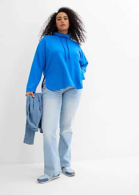 Bootcut stretch jeans, mid waist, bonprix