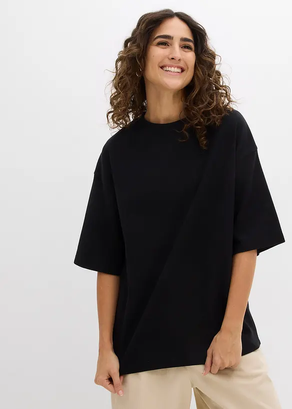 Oversized shirt van puur, zwaar biologisch katoen, bonprix