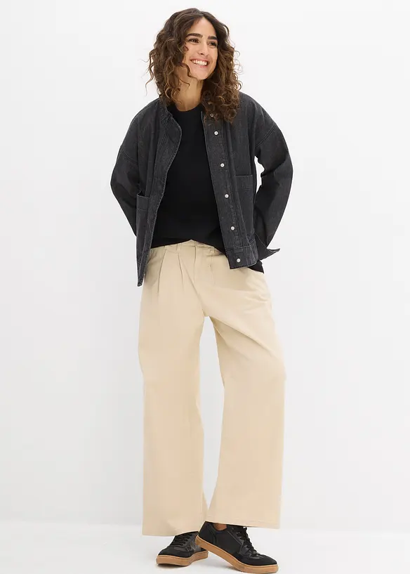 Oversized shirt van puur, zwaar biologisch katoen, bonprix