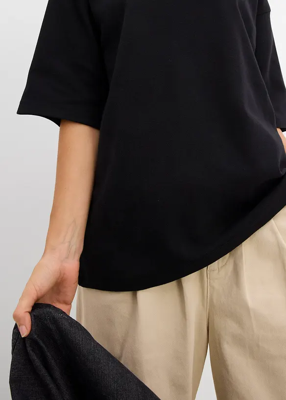 Oversized shirt van puur, zwaar biologisch katoen, bonprix