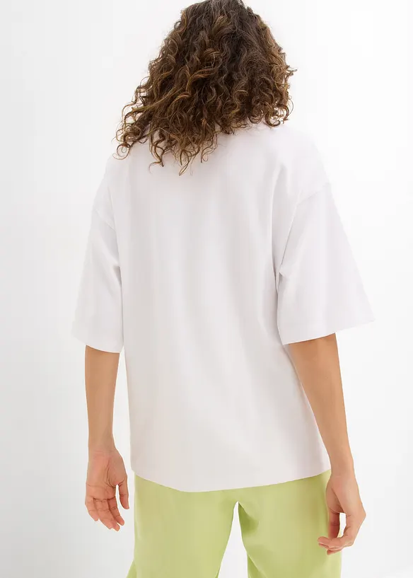 Oversized shirt van puur, zwaar biologisch katoen, bonprix