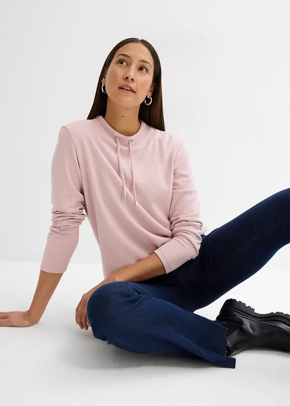 Sweater met split, bonprix