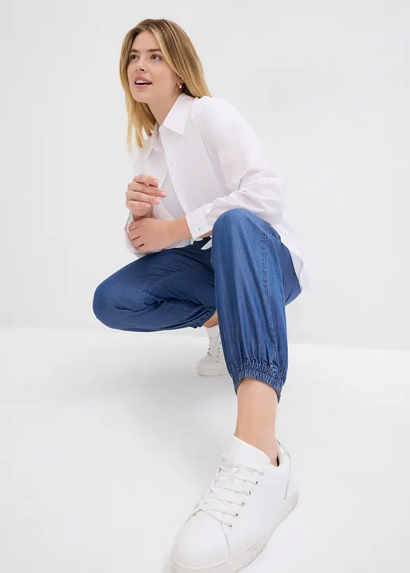 Instapbroek van soepelvallende lyocell, bonprix