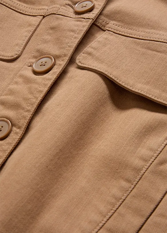 Korte twill jas, bonprix