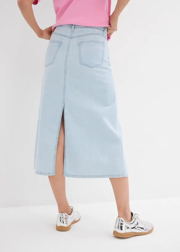 Midi spijkerrok, mid waist, bonprix