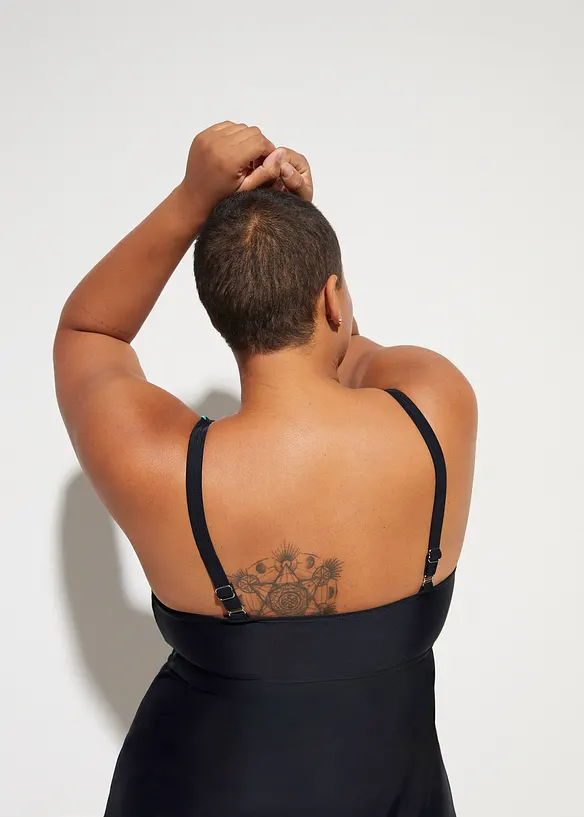 Lange tankini met zwemshort (2-dlg. set), bonprix