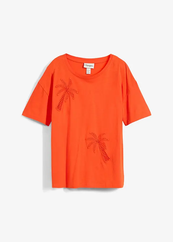 T-shirt met kanten details, bonprix