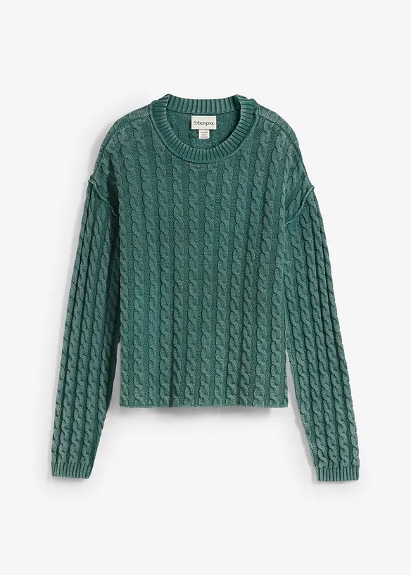 Oversized trui van puur katoen, bonprix