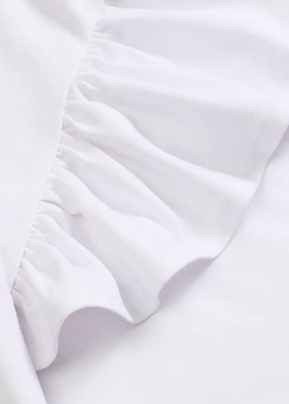 Shirt met volants op de mouwen, bonprix