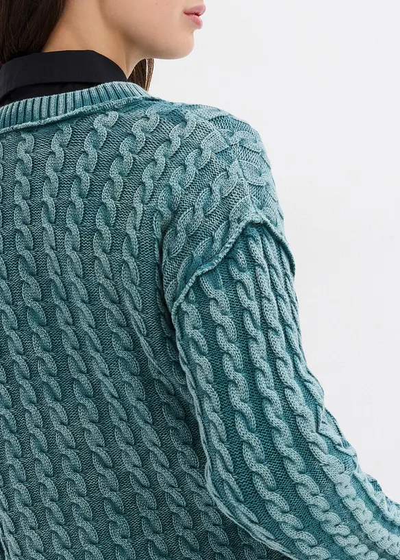 Oversized trui van puur katoen, bonprix