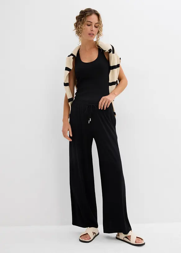 Jersey broek van soepele viscose, bonprix
