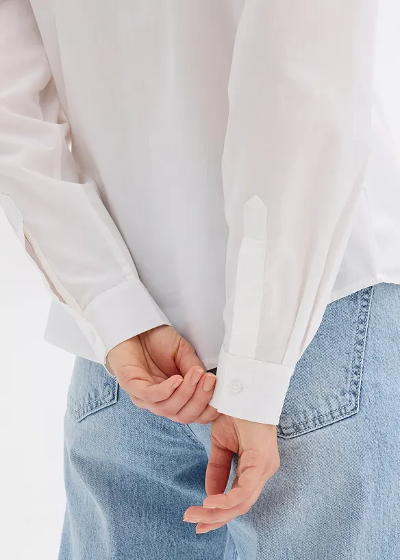 Overhemdblouse van biologisch katoen, bonprix
