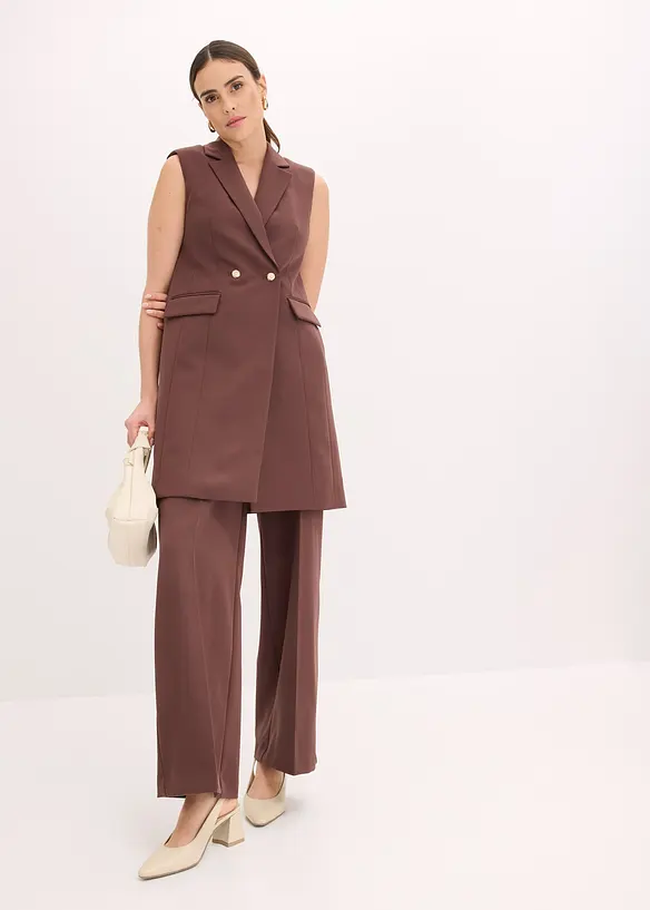 Lang mouwloos vest, bonprix