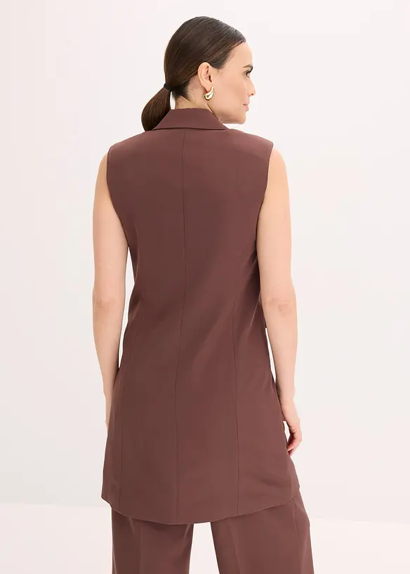 Lang mouwloos vest, bonprix