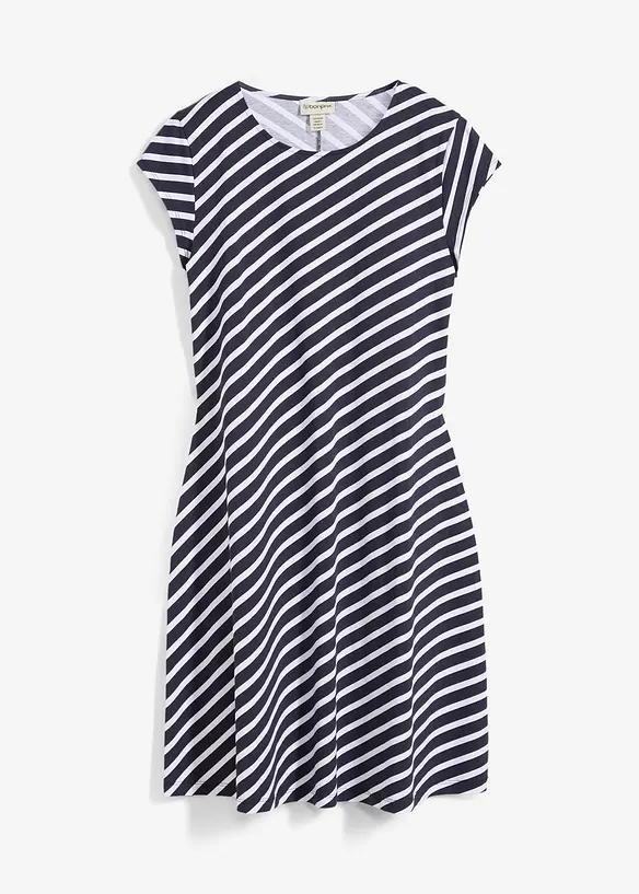 Jersey jurk in een aansluitend model, bonprix