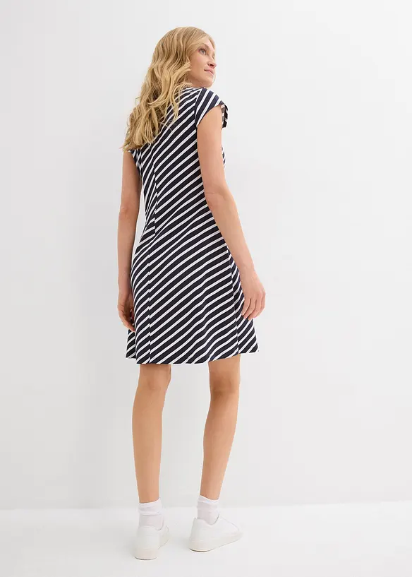 Jersey jurk in een aansluitend model, bonprix
