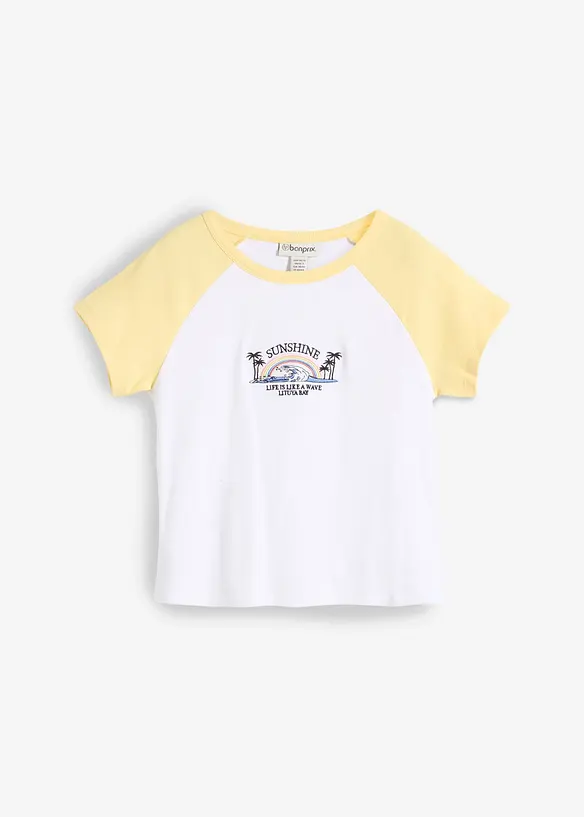 T-shirt met raglan mouwen, bonprix